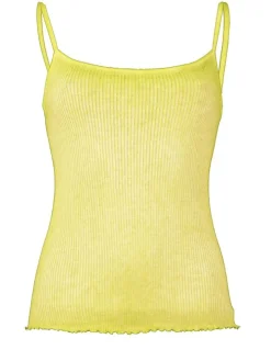 100% Bio Baumwolle Träger-Top ARIA S/S gerippt Pflanzenfarbe Madiva Ecofuture®