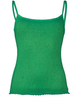 100% Bio Baumwolle Träger-Top ARIA S/S gerippt Pflanzenfarbe von Madiva Ecofuture®