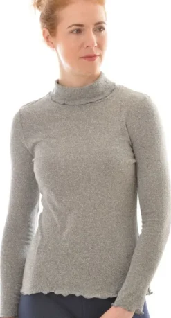 100% Bio Bouretteseide ROLLKRAGEN SHIRT von Alkena