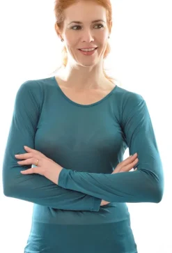 100% Bio-Seide LANGARM SHIRT uni von Alkena