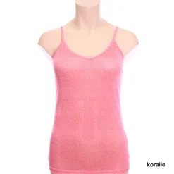 100% Bio-Seide SPAGHETTI-TOP bedruckt fein von Alkena