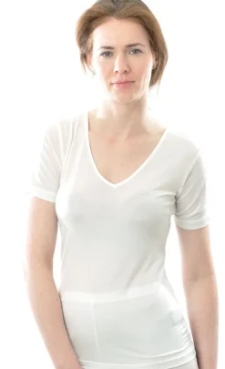 100% Bio-Seide T-SHIRT uni von Alkena