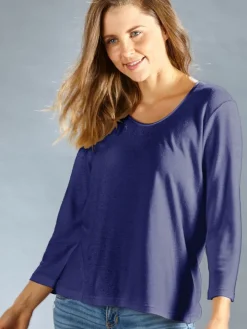 100% Bouretteseide 3/4 Arm SHIRT viele Farben von Kokon Zwo