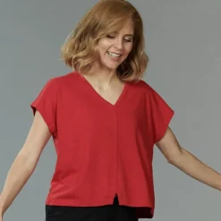 100% Bouretteseide Kurzarm Top von Kokon Zwo