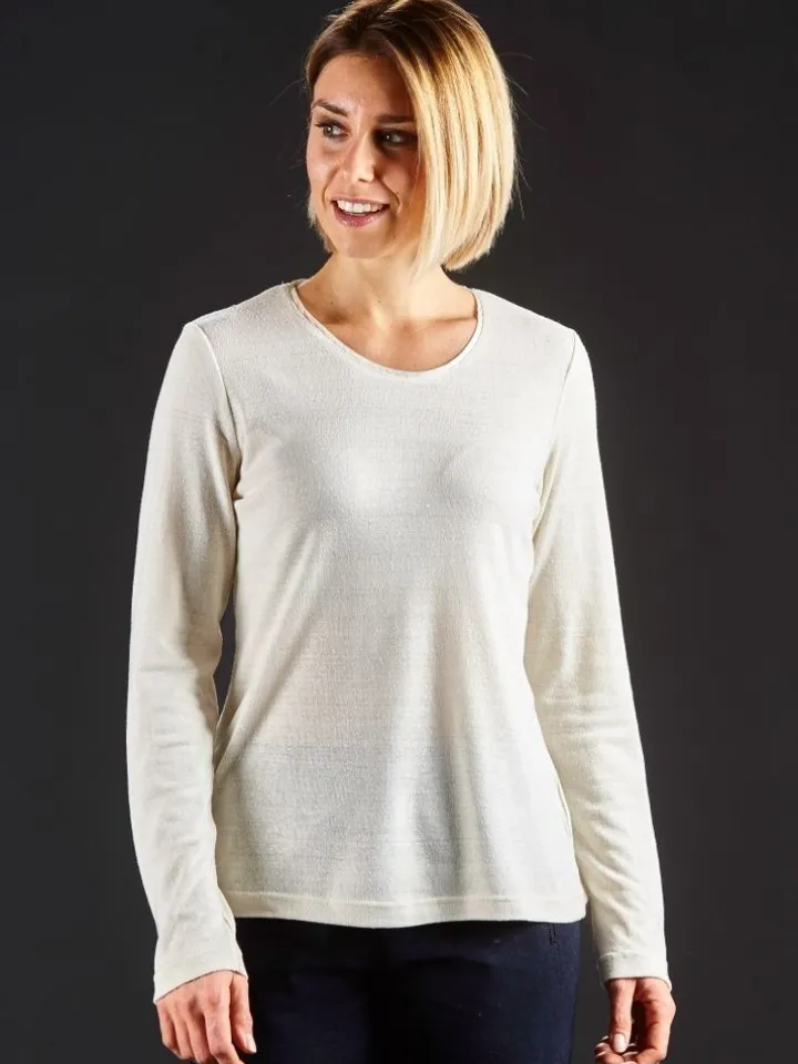 100% Bouretteseide RUNDHALS SHIRT viele Farben von Kokon Zwo