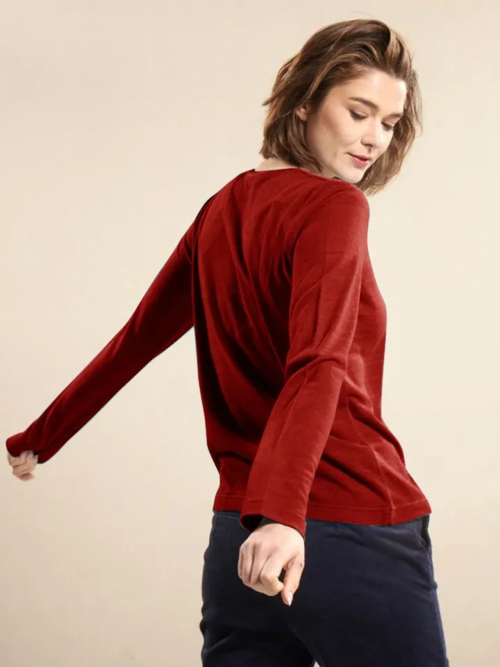 100% Bouretteseide RUNDHALS SHIRT viele Farben von Kokon Zwo