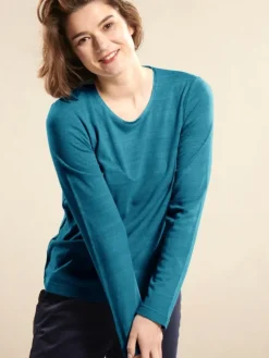 100% Bouretteseide RUNDHALS SHIRT von Kokon Zwo