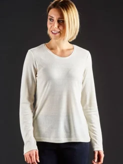 100% Bouretteseide RUNDHALS SHIRT bunt Kokon Zwo