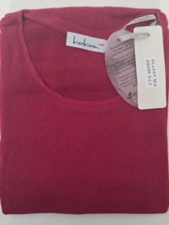 100% Bouretteseide RUNDHALS SHIRT bunt Kokon Zwo