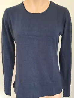 100% Bouretteseide RUNDHALS SHIRT uni Kokon Zwo