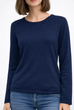 100% Merinowolle kbT Feinstrick Pullover Kokon Zwo