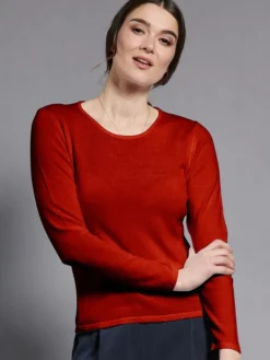 100% Merinowolle kbT Feinstrick Pullover Kokon Zwo