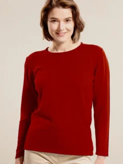 100% Merinowolle kbT Feinstrick Long-Pullover von Kokon Zwo