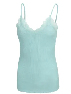 70% Seide 30% Baumwolle Träger-Top RIPP von Eva B. Bitzer