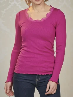 70% Seide 30% Bio-Baumwolle kbA LANGARMSHIRT gerippt uni Kokon Zwo