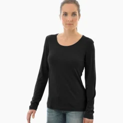 55% Seide 45% Wolle LANGARM-SHIRT edel von Alkena