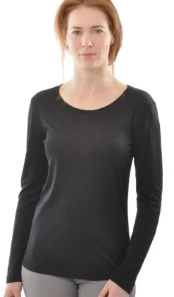 55% Seide 45% Wolle LANGARM-SHIRT von Alkena