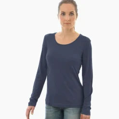 55% Seide 45% Wolle LANGARM-SHIRT von Alkena