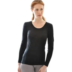 55% Seide 45% Wolle LANGARM-SHIRT von Alkena