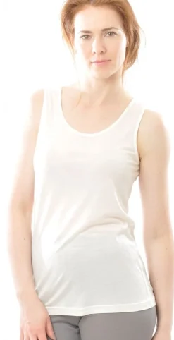 55% Seide 45% Wolle UNTERHEMD uni von Alkena