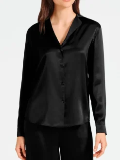 100% Seide Bluse TOI MON AMOUR Uni Farben von Aubade