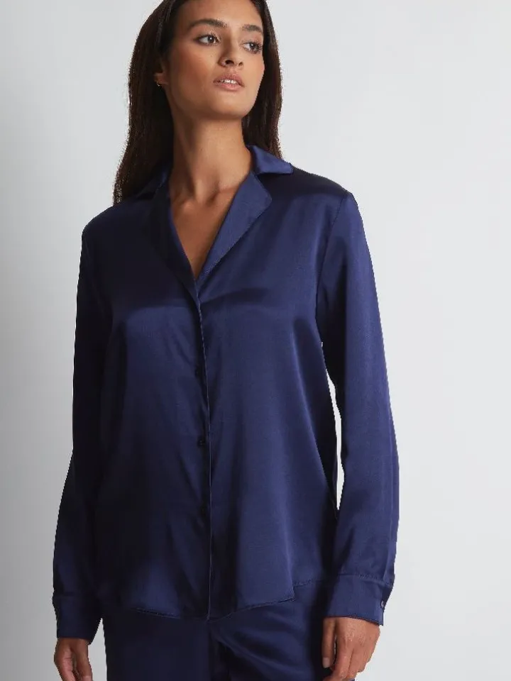 100% Seide Bluse TOI MON AMOUR Uni Farben von Aubade