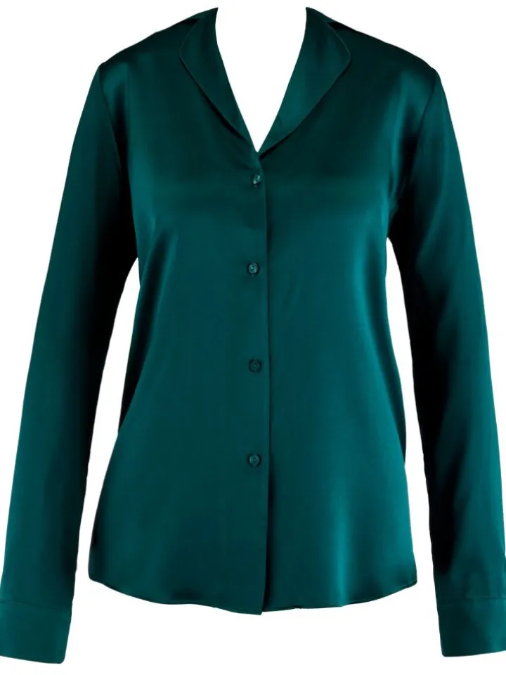 100% Seide Bluse TOI MON AMOUR Uni Farben von Aubade