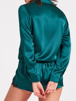 100% Seide Bluse TOI MON AMOUR Uni Farben von Aubade