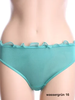 100% Seide Damen SLIP fein mit Rüsche von Kokon Zwo