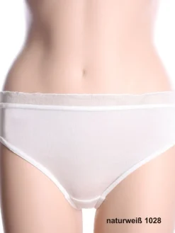 100% Seide Damen SLIP fein mit Rüsche von Kokon Zwo