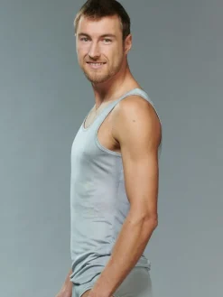 100% Seide Herren Träger Unterhemd von Kokon Zwo