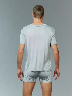 100% Seide Herren T-Shirt für Männer Kokon Zwo