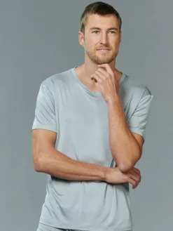 100% Seide Herren T-Shirt Kokon Zwo