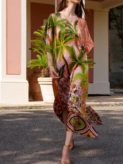 100% Seide Kaftan GENTI DI MARE von Eva B. Bitzer