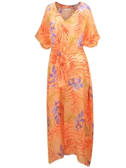 100% Seide Kaftan LEANDRA in apricot von Eva B. Bitzer