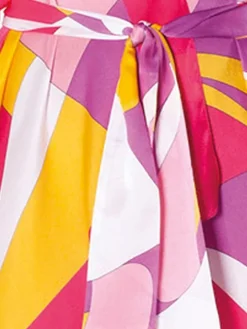 100% Seide Kaftan MODERN PRINT von Luna di Seta