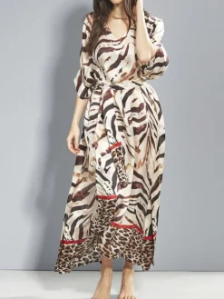 100% Seide Kaftan SELVAGGIO von Eva B. Bitzer