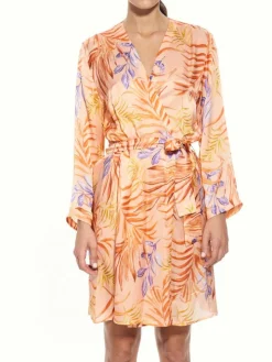 100% Seide Kimono LEANDRA in apricot von Eva B. Bitzer
