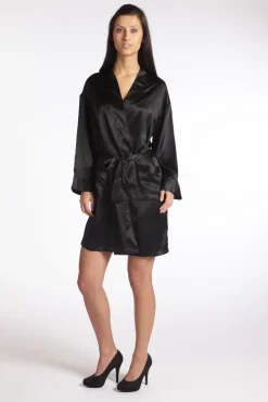 100% Seide Kimono MASPALOMAS uni von Gattina