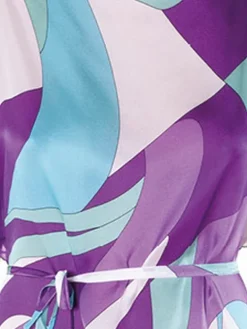 100% Seide Kimono MODERN PRINT von Luna di Seta