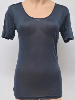 100% Seide KURZARM SHIRT transparent von Kokon Zwo