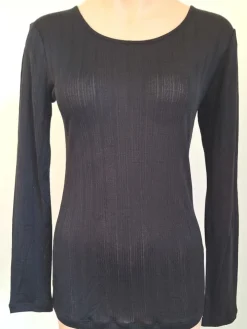 100% Seide Langarmshirt AJOUR von Kokon Zwo