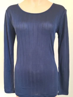 100% Seide Langarmshirt AJOUR von Kokon Zwo