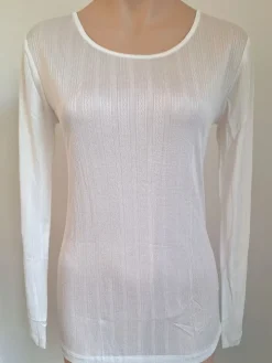 100% Seide Langarmshirt AJOUR von Kokon Zwo