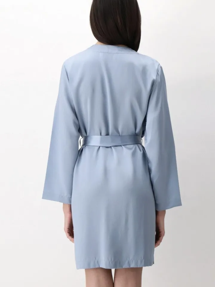 100% Seide Morgenmantel CLASSICO von Luna di Seta