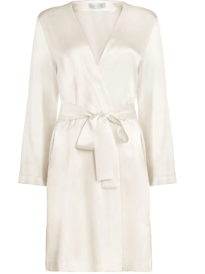 100% Seide Morgenmantel CLASSICO von Luna di Seta