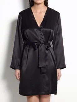 100% Seide Morgenmantel CLASSICO von Luna di Seta