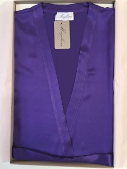 100% Seide Morgenmantel lang LAURIAN von Marjolaine