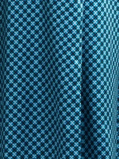 100% Seide Morgenmantel MELISSA petrol-schwarz von Vivis