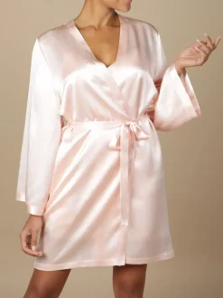 100% Seide Morgenmantel SOIE LASER Marjolaine